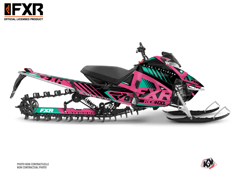 yamaha snowmobile fxr k21  graphic kit pink