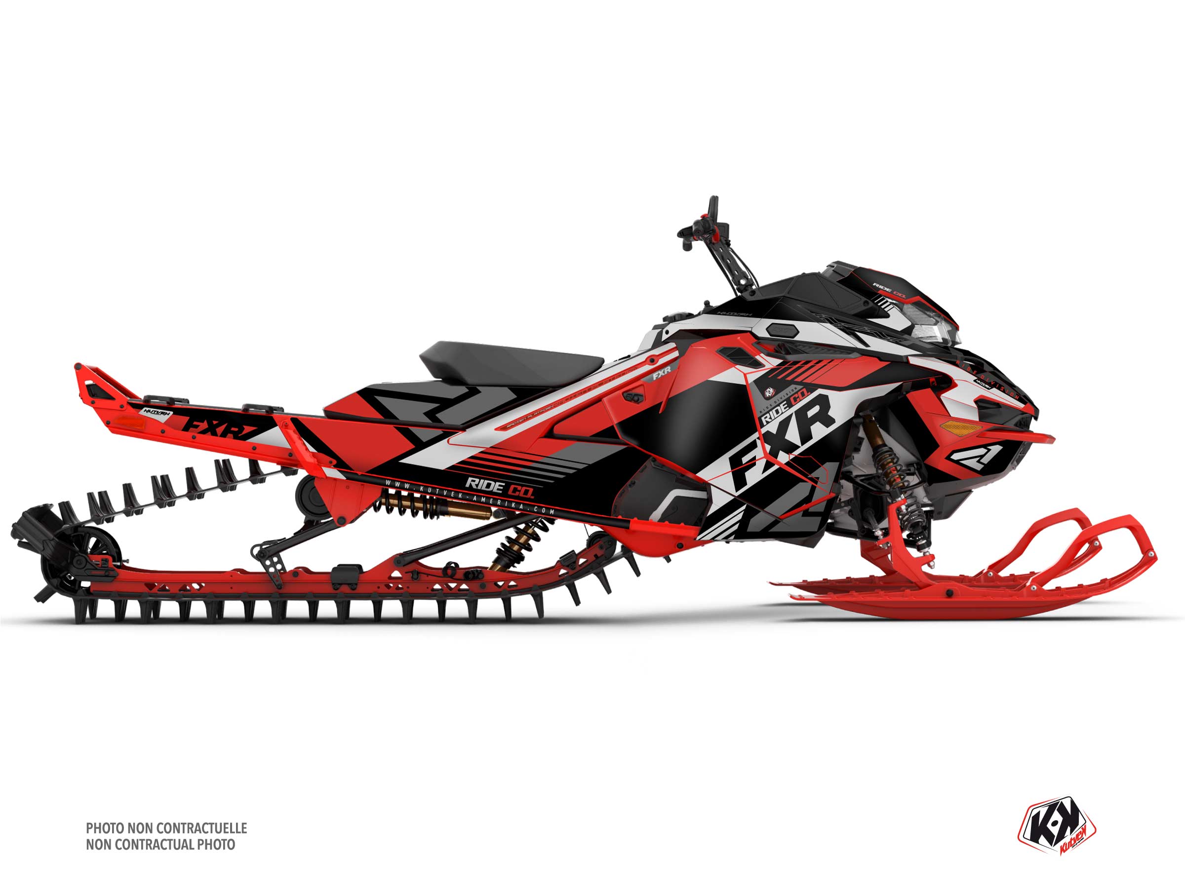 kit déco motoneige lynx shredder ds fxr k21 rouge