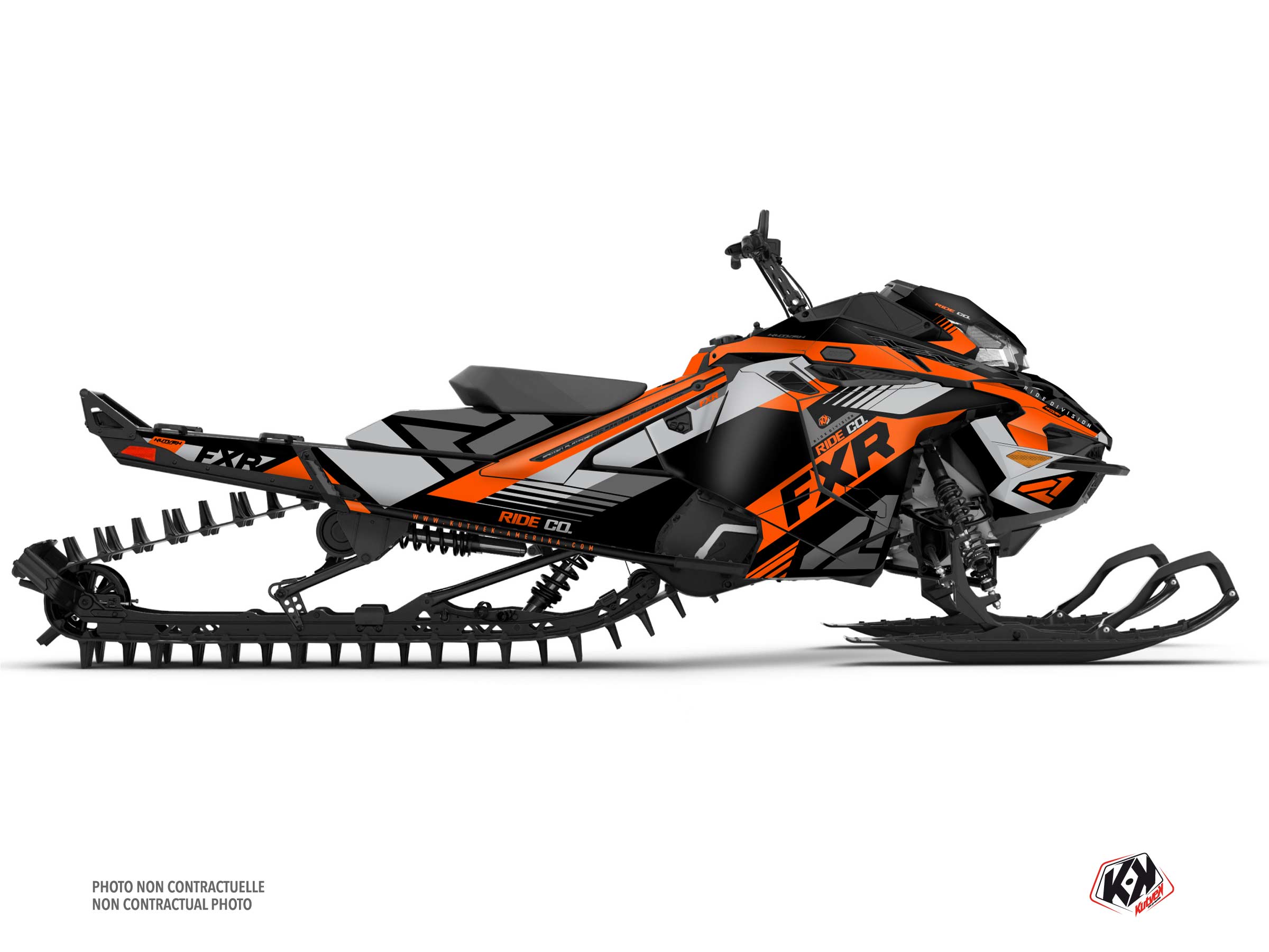 kit déco motoneige lynx shredder ds fxr k21 orange