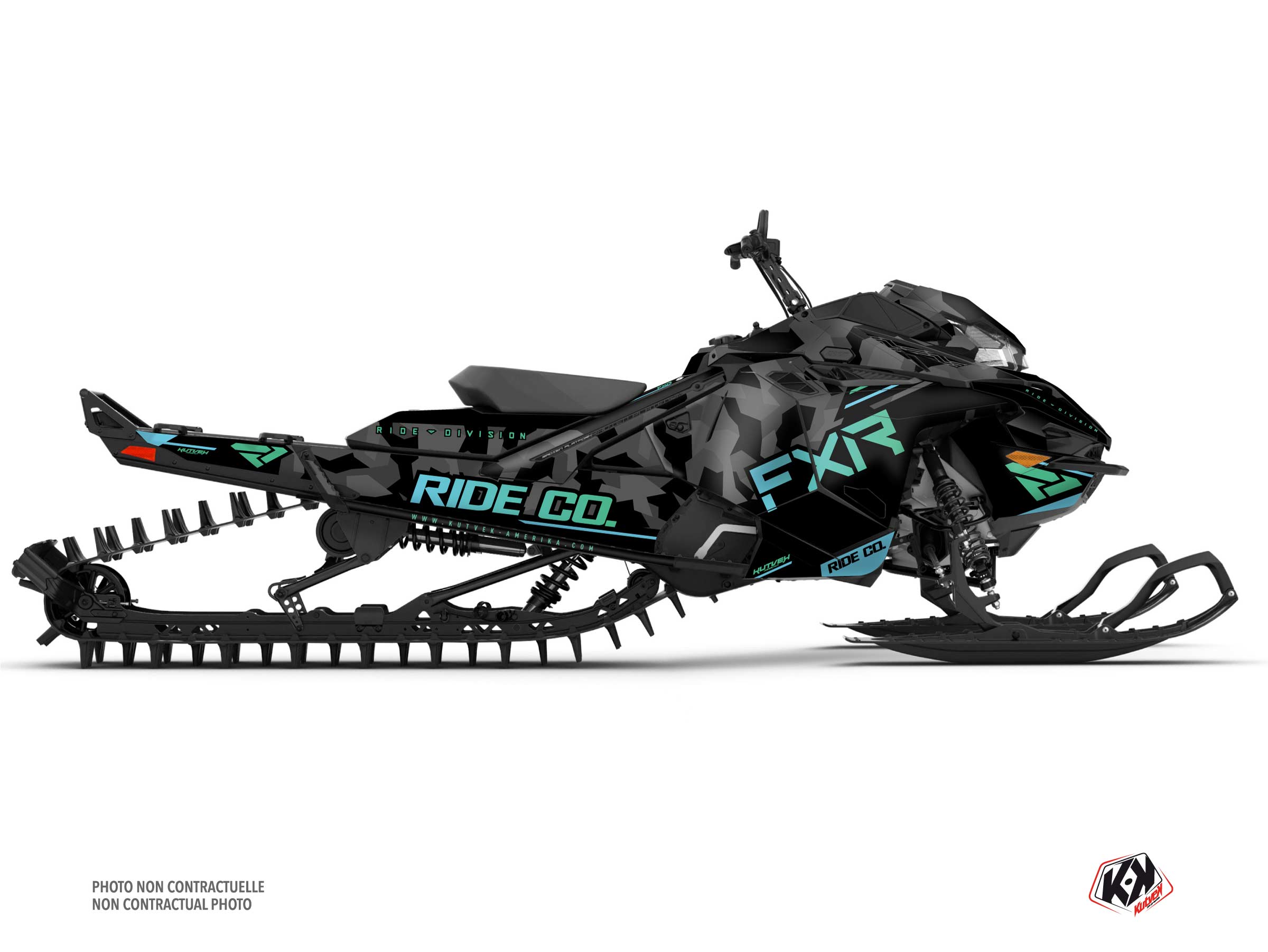 kit déco motoneige lynx shredder ds fxr k21.2 bleu