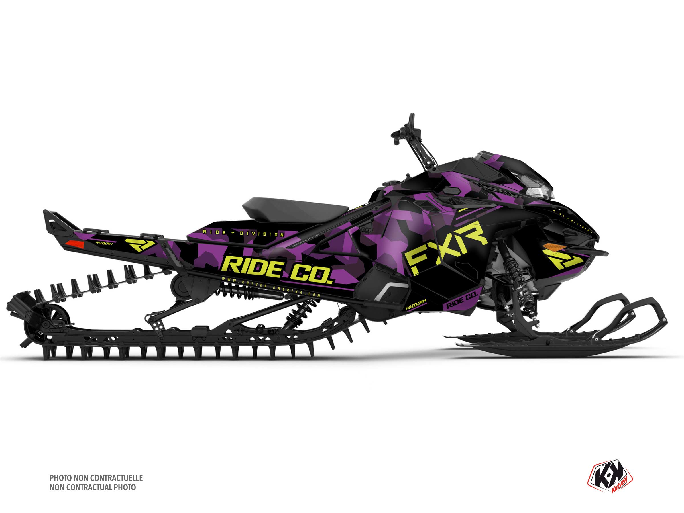 kit déco motoneige lynx shredder ds fxr k21.2 mauve