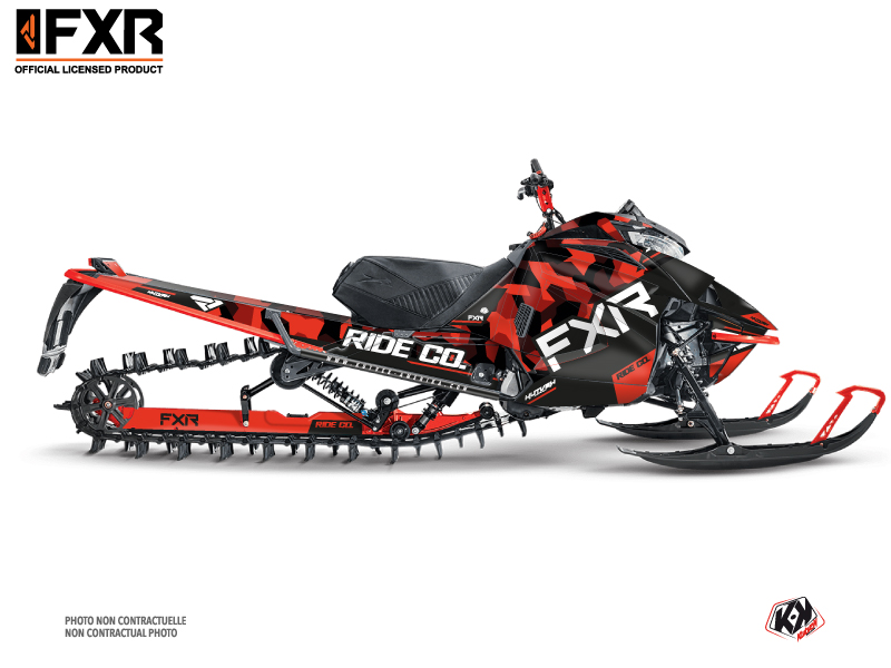 kit déco motoneige arctic cat fxr k21.2 rouge 