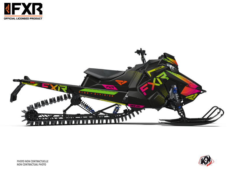 polaris snowmobile fxr k21.3  graphic kit colors