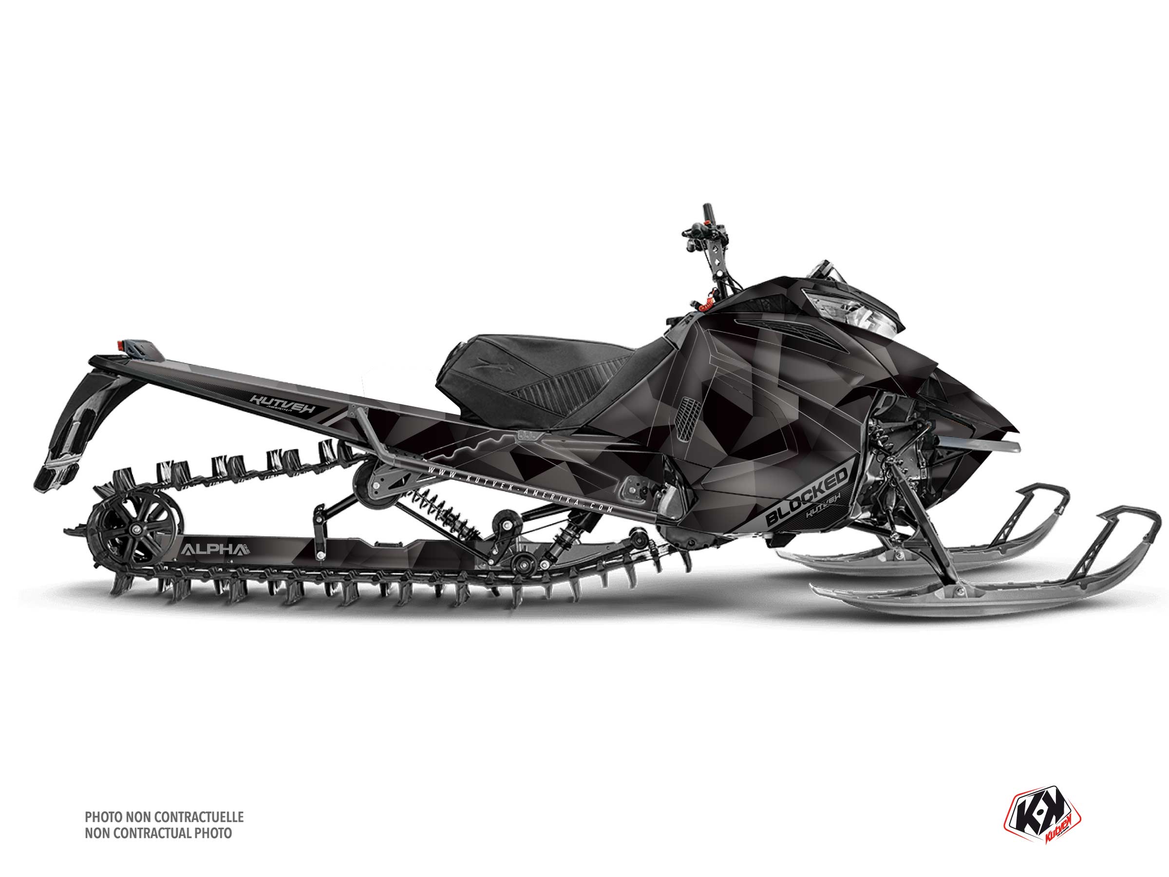 kit déco motoneige arctic cat riot 6000 blocked noir