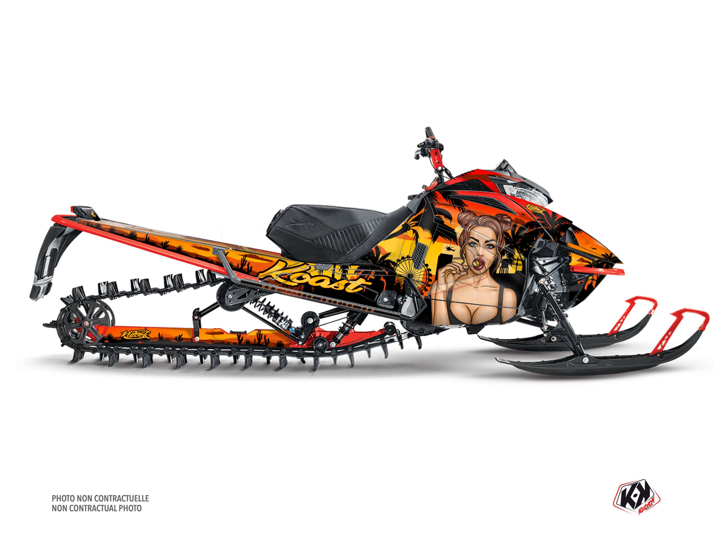 Kit Graphique motoneige arctic cat z1 koast jaune
