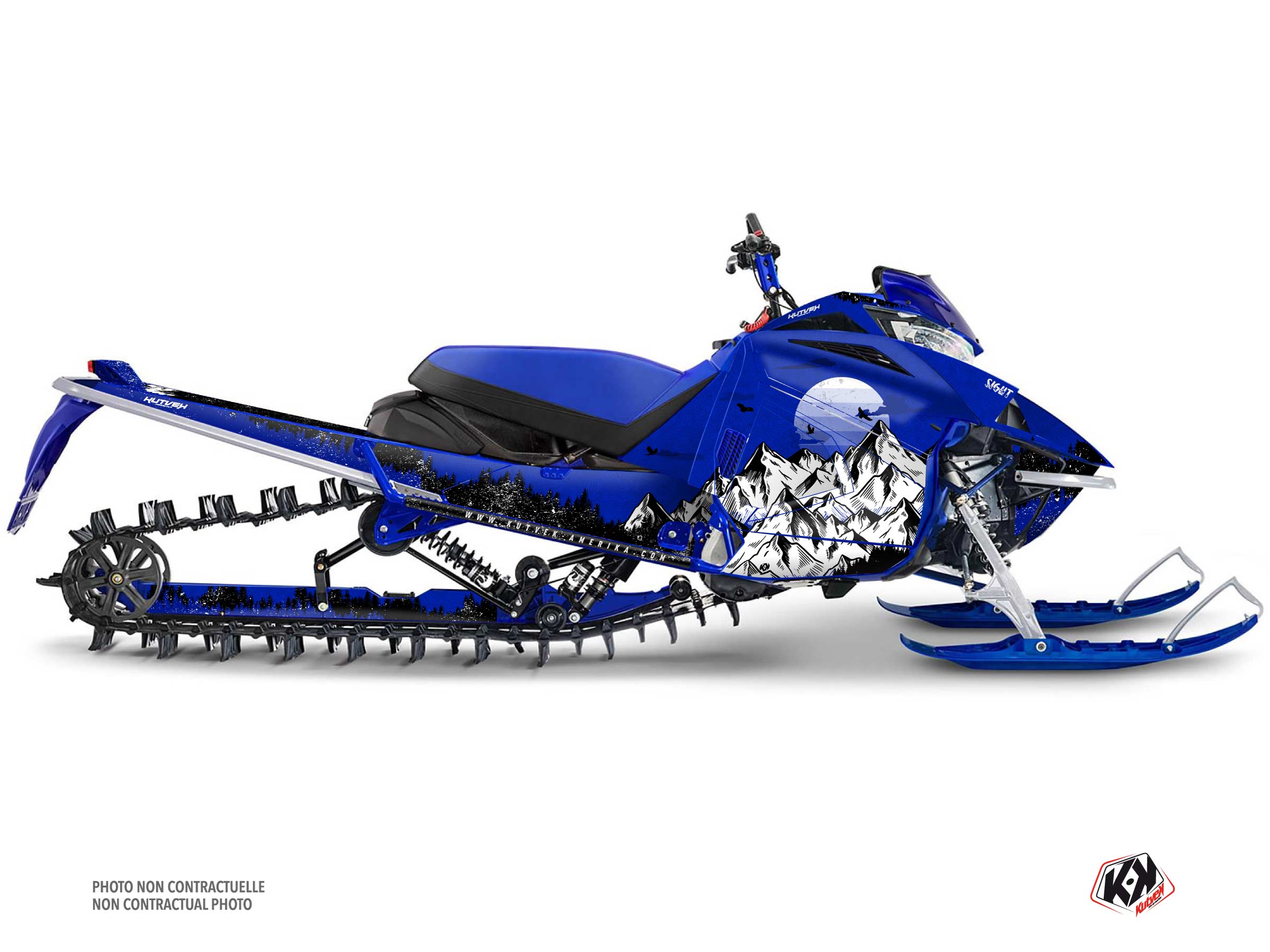 kit déco motoneige yamaha sidewinder srx sight bleu