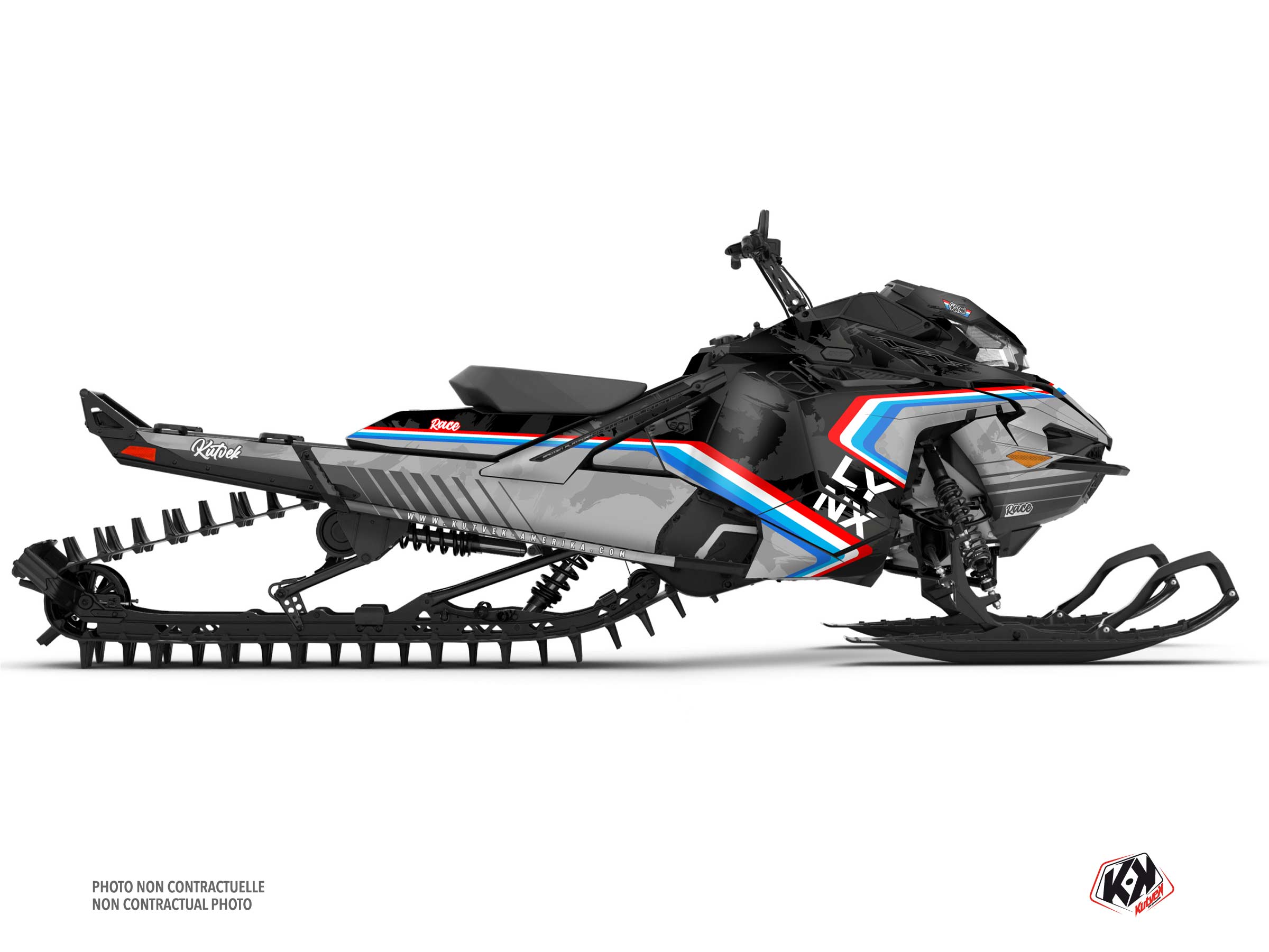 kit déco motoneige lynx shredder ds race noir