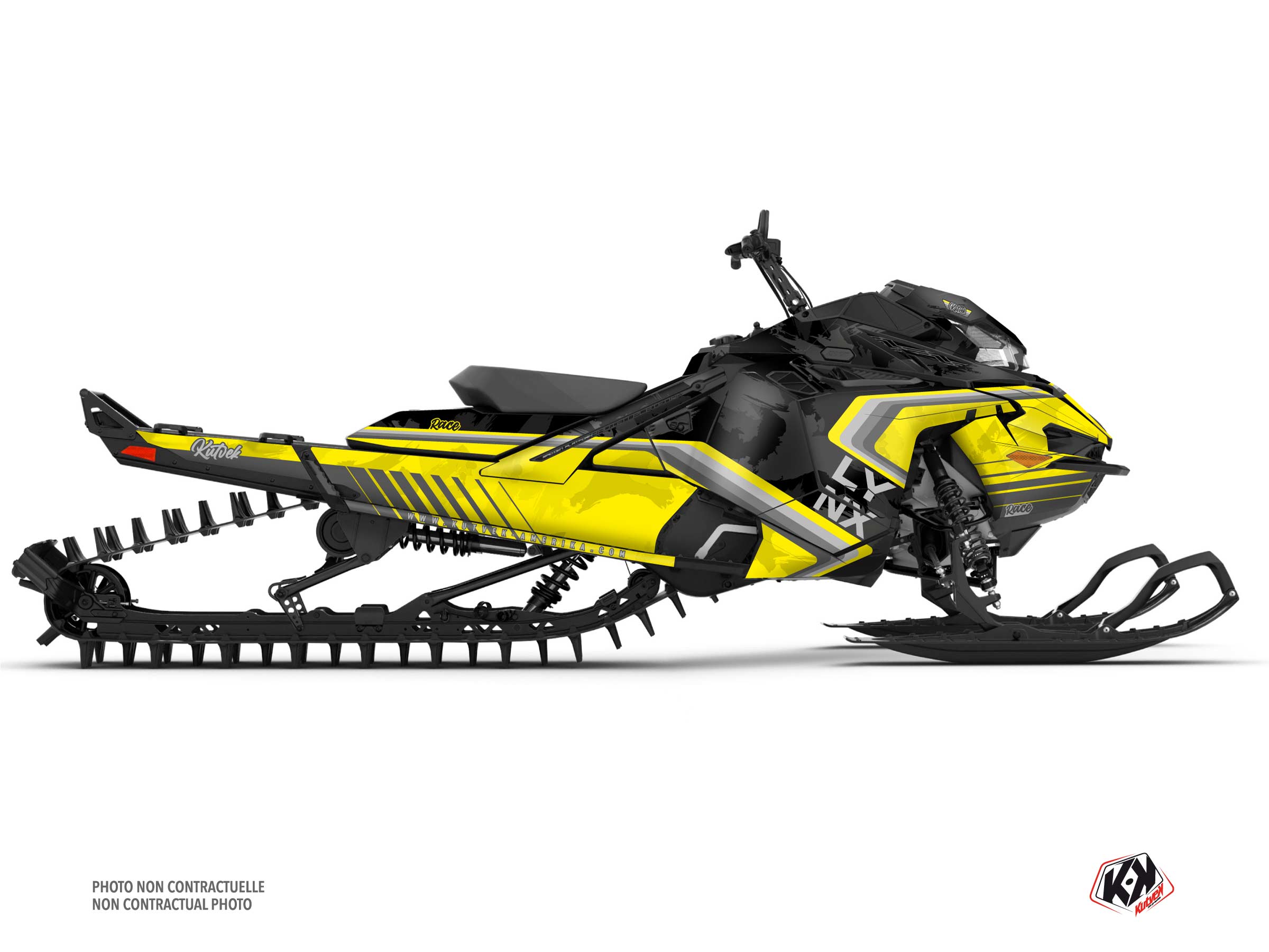 kit déco motoneige lynx shredder ds race jaune